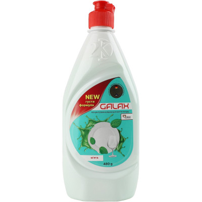 Средство для ручного мытья посуды Galax Мята 480 г (4823128000600) Вінниця - фото 1