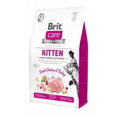 Сухий корм для кішок Brit Care Cat GF Kitten HGrowth and Development 2 кг (8595602540679) Вінниця
