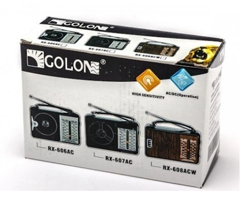 Радіоприймач GOLON RX 607 портативна колонка з FM USB SD підтримкою MP3 та потужним динаміком модель Одеса - фото 5