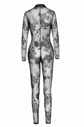 Бодістокінг Noir Handmade F237 Long tulle overall - S Львов