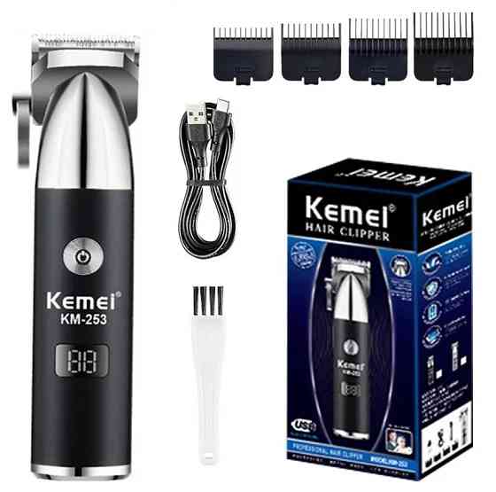 Машинка для стрижки и триммер для бороды Kemei Km-253 Винница