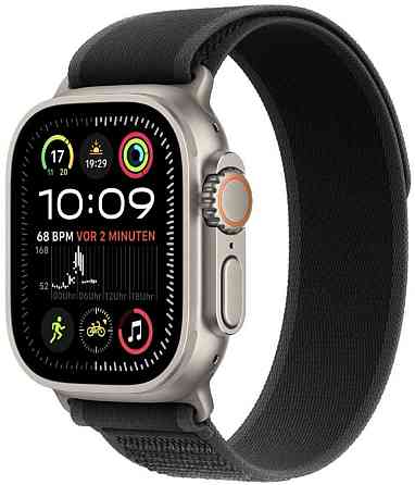 Apple Watch Ultra 2 49mm Natural Titanium with Black Trail Loop. Киев