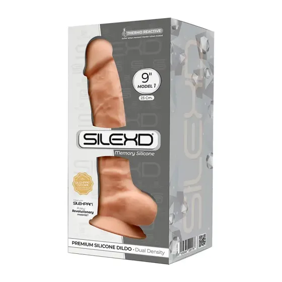 Фалоімітатор SilexD Tomas Flesh (MODEL 1 size 9in), двошаровий, силікон + Silexpan, діаметр 4,9см Львів