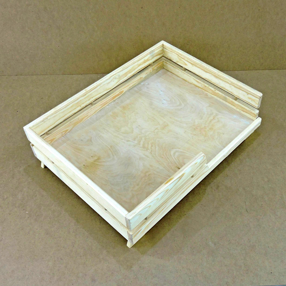 Лежак деревянный для собаки 