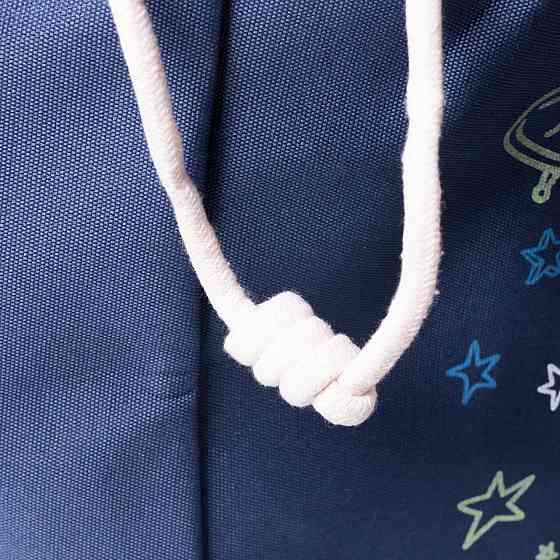 Тканевая корзина для игрушек синяя 40x40 см Киев