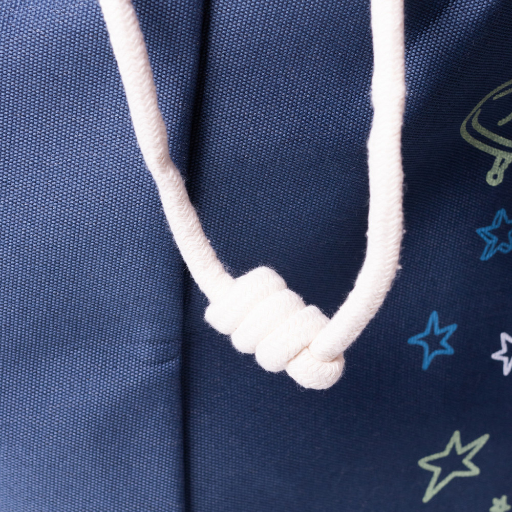 Тканевая корзина для игрушек синяя 40x40 см Киев - изображение 5