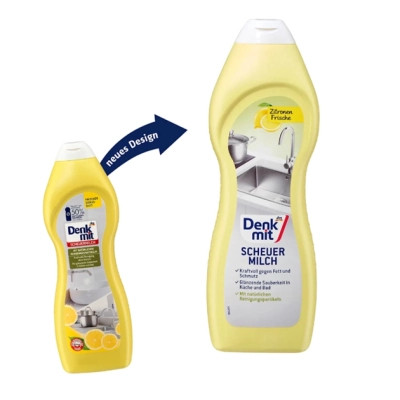 Крем для чищення кухні DenkMit Scheuermilch Frischer Zitrus-Duft Лимонна свіжість 750 мл (4066447789379) Вінниця - фото 2