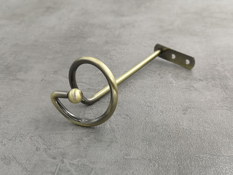 Комплект підхватів для штор Orvit Спіраль 140 Х 60 мм Антик пара-2шт. (00-00020805) Львов - изображение 1