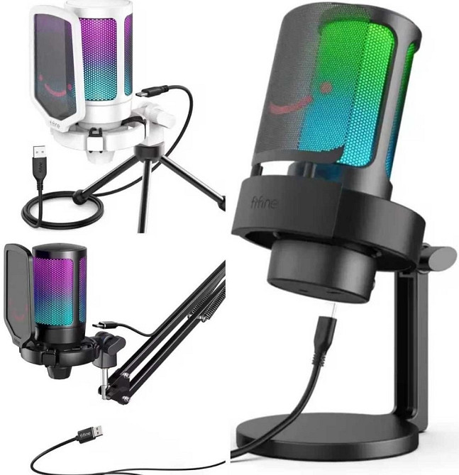 Мікрофон ігровий студійний FIFINE M6 A8 A6V А6Т K688 нові. Харків - фото 5