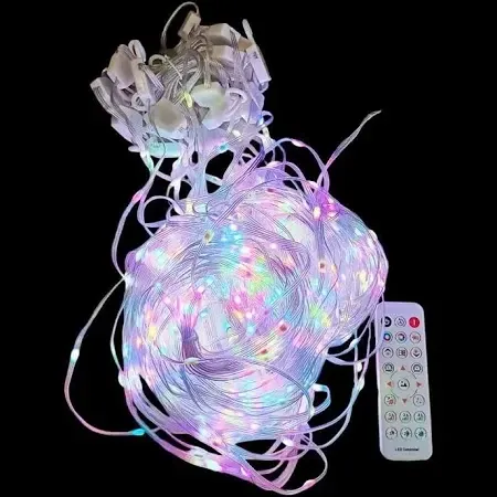 Гирлянда штора SMART SFK08 3×2м, 20 нитей по 20 лампочек, управление через APP и Bluetooth, US Одесса - изображение 3