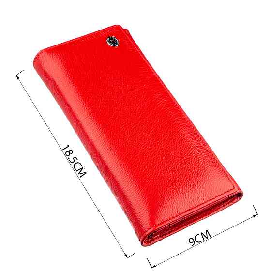 Жіночий місткий гаманець ST Leather 18875 Червоний Київ