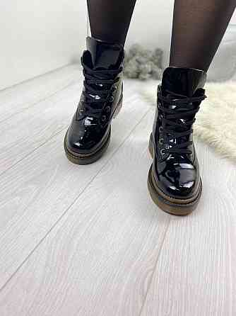 Черевики жіночі ARLEN чорні шкіра лакована зима 36-40 (БК-16/76 2850) Коломия