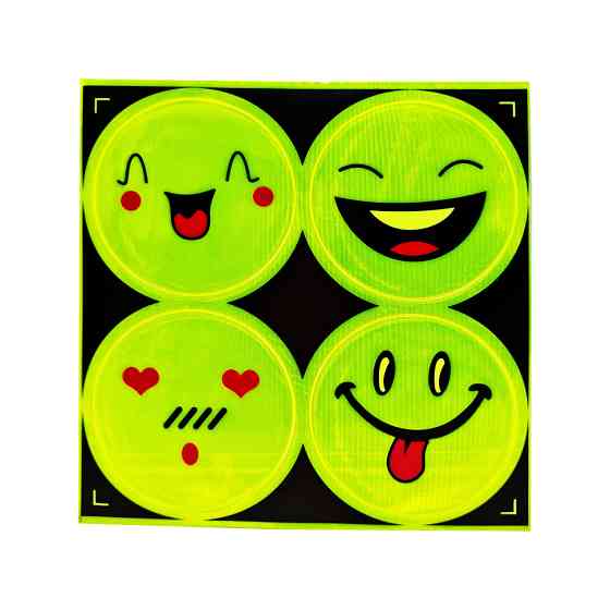 Наклейка світловідбиваюча "Смайл" 133SP 4 штуки Вид-7 Вінниця