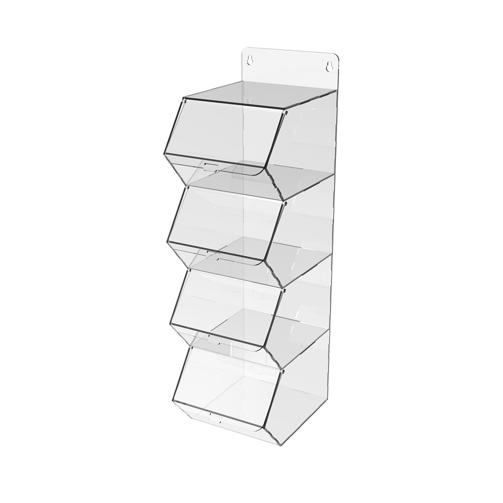 Диспенсер EKOSTAR вертикальный для мармеладов, снеков, орехов 4 ячейки Киев - изображение 2