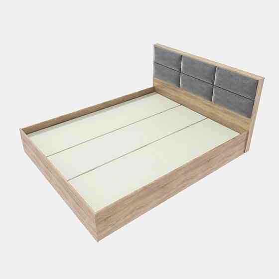 Кровать двуспальная Эверест КЛ-1600 Лайт (щит ДСП под матрас) 160х200 см Дуб сонома (DTM-4657) Львов