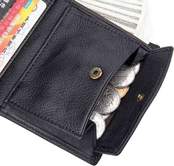 Кошелек Vintage 14598 кожаный Черный Киев