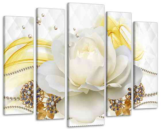 Модульна картина у вітальню / спальню Квітка Art-375_5 ( 80х118см ) Київ