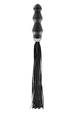 Флоггер с ручкой - анальным плагом Fetish Tentation Whip with Plug Handle Sex Aura Киев