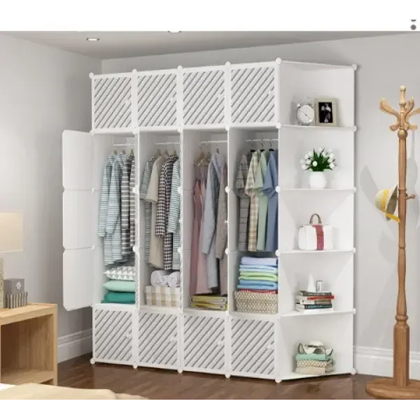 Шкаф купе с жалюзи и антресолью XL: стильная функциональность 181.5*35*181.5cm 15.8 KG белый мрамор Коломия - фото 1