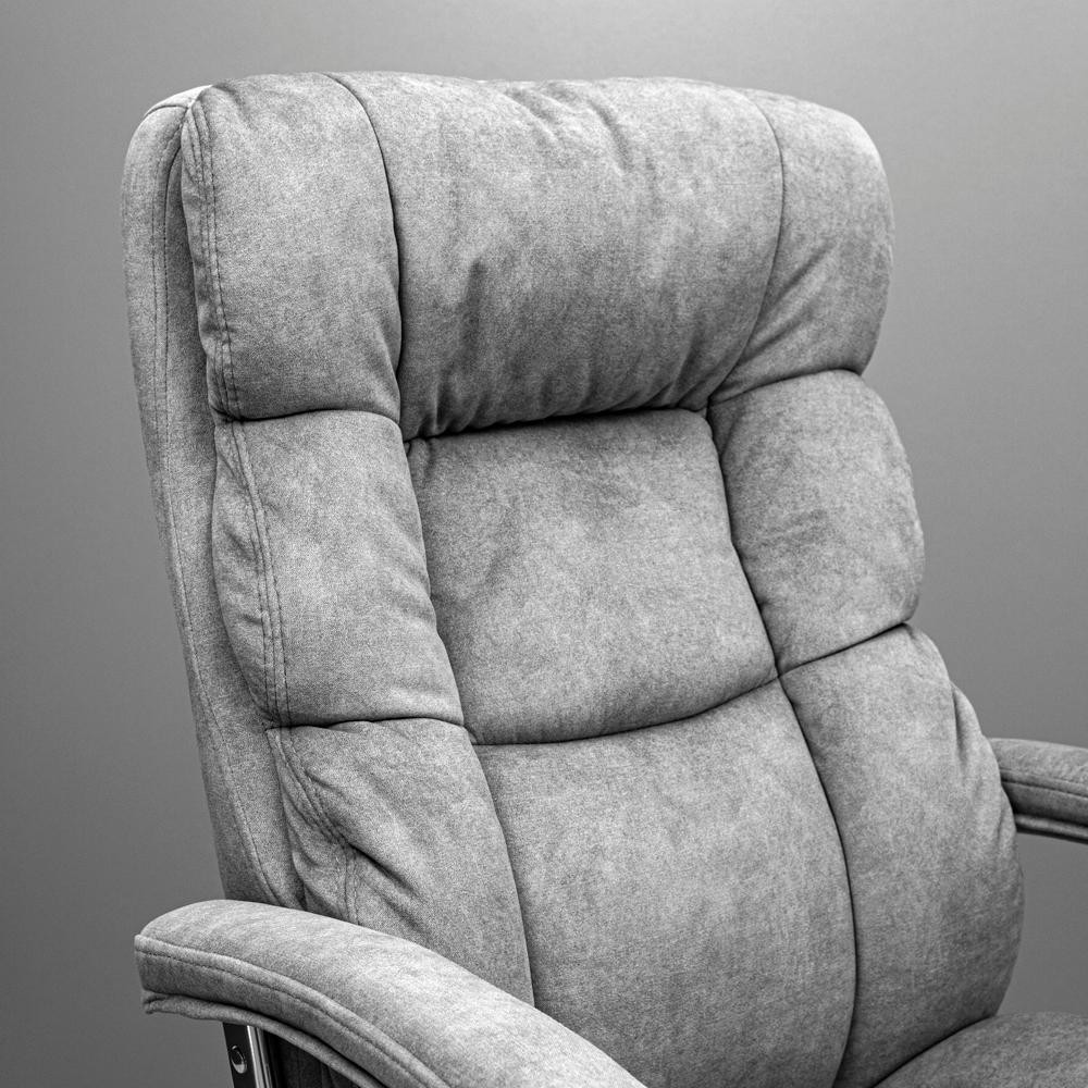 Офісне крісло керівника ManhattanDesign Хром Tilt М-1 Salvia Gray (Прогумовані колеса) Днепр - изображение 8