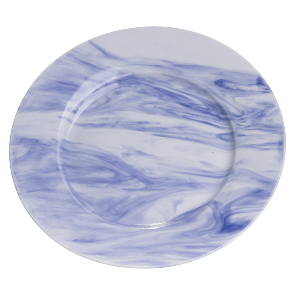 Синий фарфоровый столовый набор на 6 персон Marble Clara Киев - изображение 5