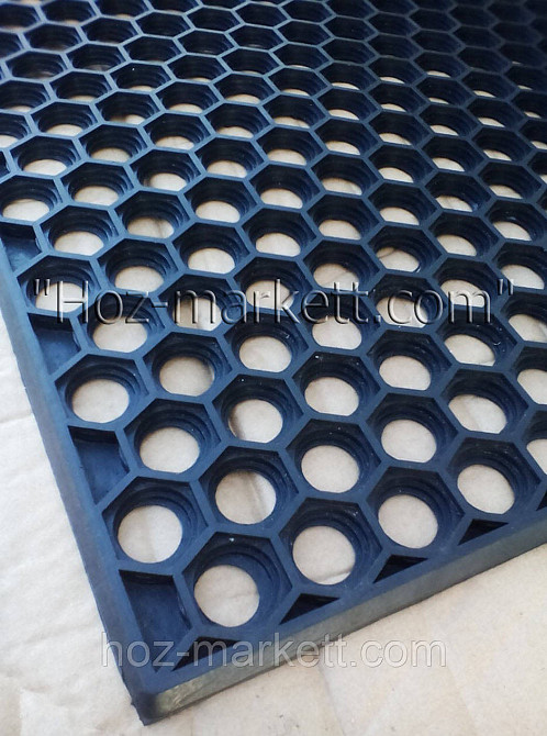 Коврик 75 см х 45 см резиновый соты грязезащитный килим Харьков - изображение 6