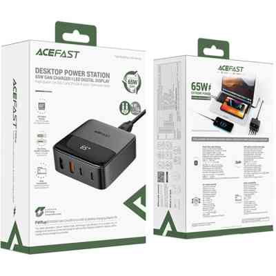 Зарядное устройство Acefast 4xUSB 65W (2xUSB-C + 2xUSB-A) Gan Z6 Fast Charger (6974316283324) Винница