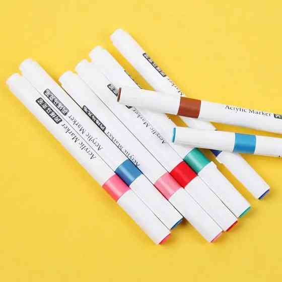 Набір маркерів 48 кольорів для малювання та творчості: акрилові маркери для художньої творчості та розмальовок Кам'янець-Подільський