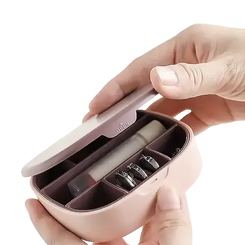 Маленькая дорожная шкатулка для украшений, мини-органайзер для украшений с зеркалом Коломия - фото 6