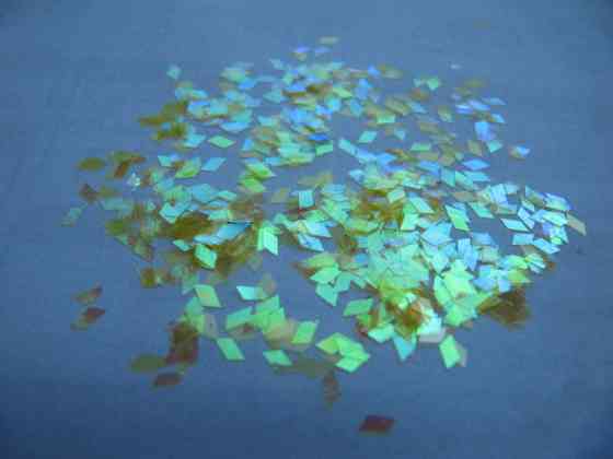 Плівка для ефекту "Бите скло" порізана в колбочках жовта Київ