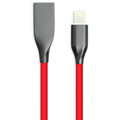 Дата кабель USB 2.0 AM to Lightning 1.0m red PowerPlant (CA911400) Вінниця - фото 1