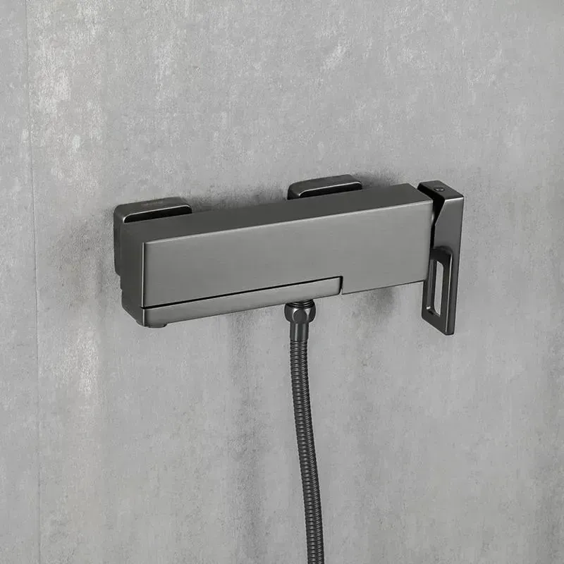 Змішувач для ванни з душовим гарнітуром GAPPO G3217-9 графіт Київ - фото 3