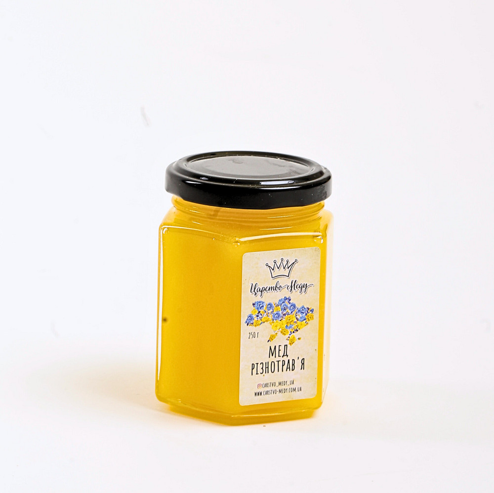 Мед домашний разнотравье, с патриотической наклейкой. Вес – 250 граммов Одесса - изображение 2