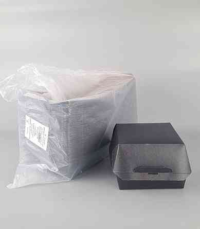 Коробка клейова "БУРГЕР Black" 145*145*100 ламінована (50 шт.) Харків