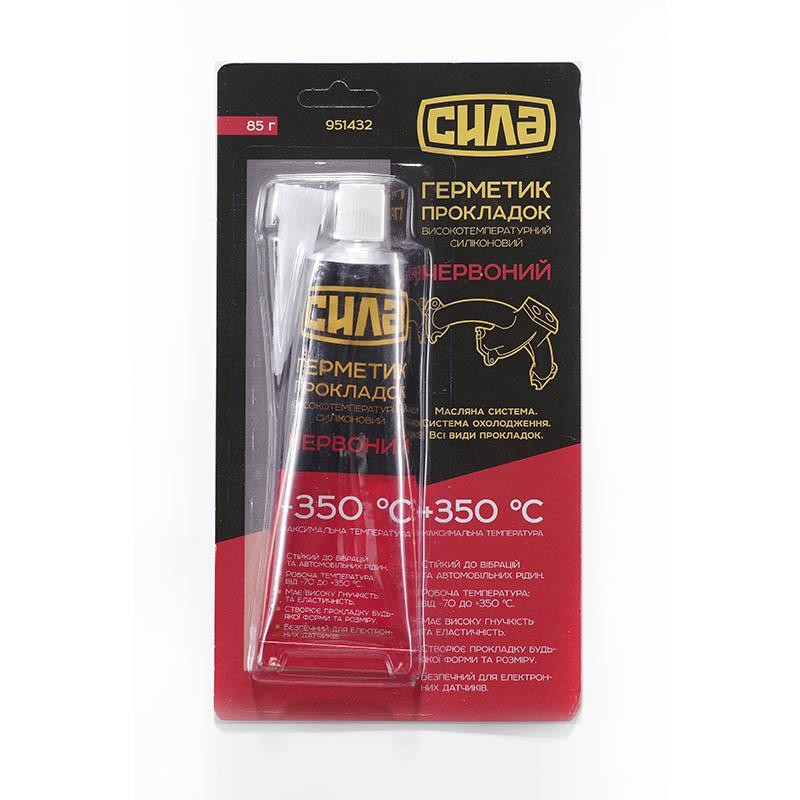Герметик прокладок силіконовий високотемп.+350С червоний 85г Харків - фото 1