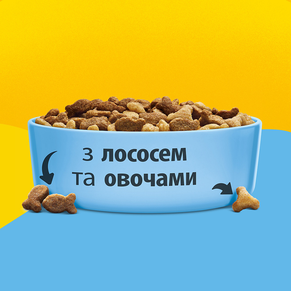 Сухий корм FRISKIES для дорослих котів, з лососем та овочами, 1.5 кг Київ - фото 8