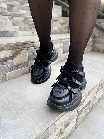 Vanessa Кросівки жіночі VANESSA C1-145T-2 чорні (весна-осінь, шкіра+замша натуральна) (4401) 36 Коломыя