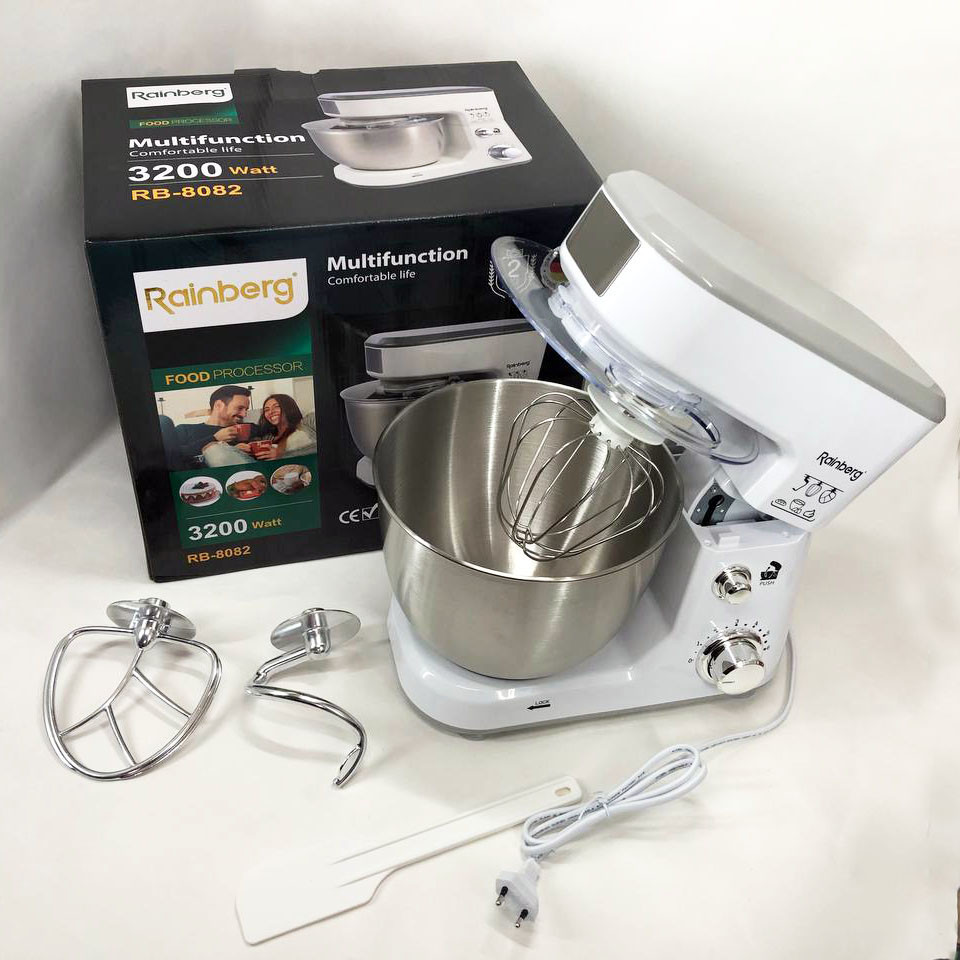 Безшумний кухонний комбайн, Міксер для приготування крему і соусів, Кухонний тістомісильник з насадками HL-41 Івано-Франківськ - фото 9