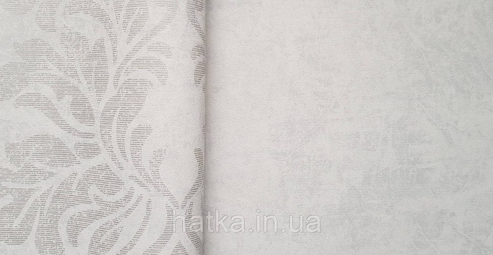 Шпалери вінілові на флізеліні Marburg Memoria 1.06х10 абстракція приглушені кольору сріблясті на світло-сірому Київ - фото 3