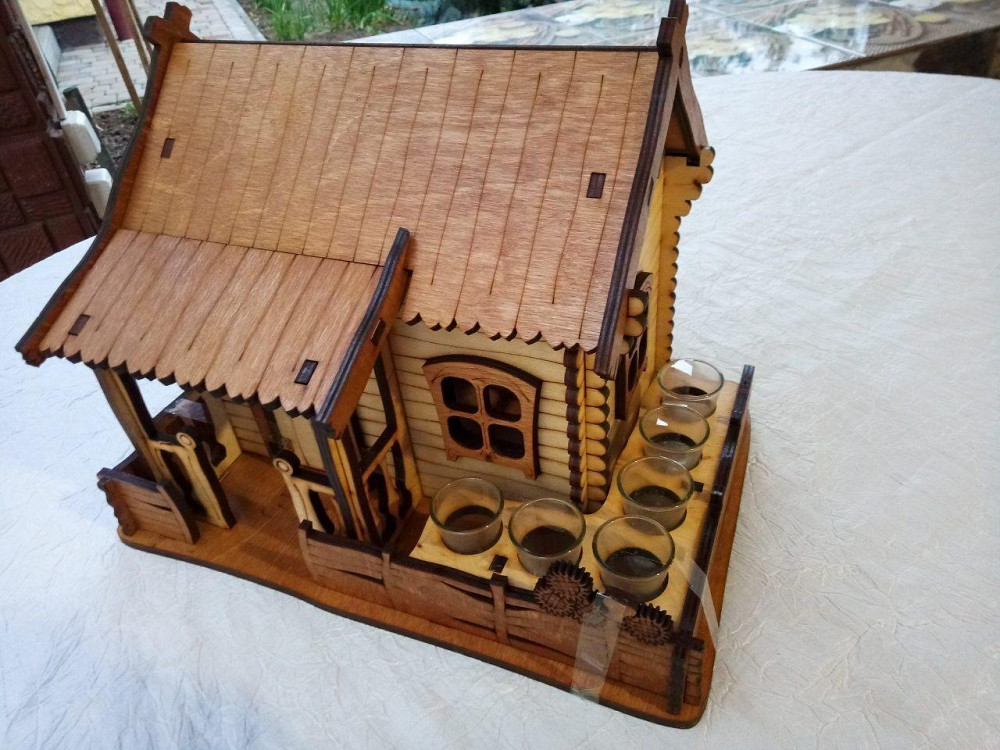 Міні бар «Будиночок» з чарками В-013 Київ - фото 4