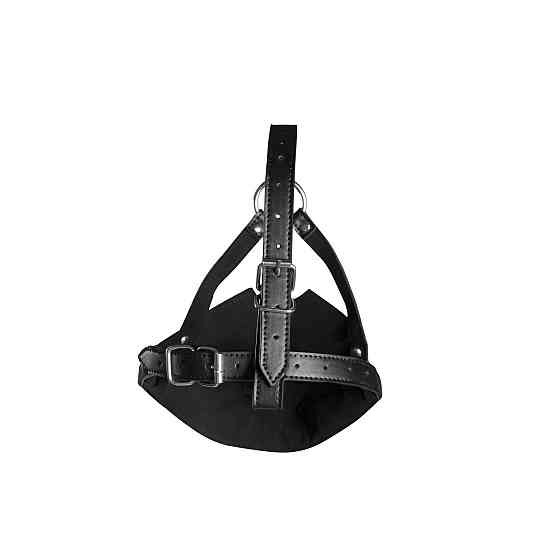 Маска-кляп Head Harness with Mouth Cover and Solid Ball Gag - Black Sex Aura Киев