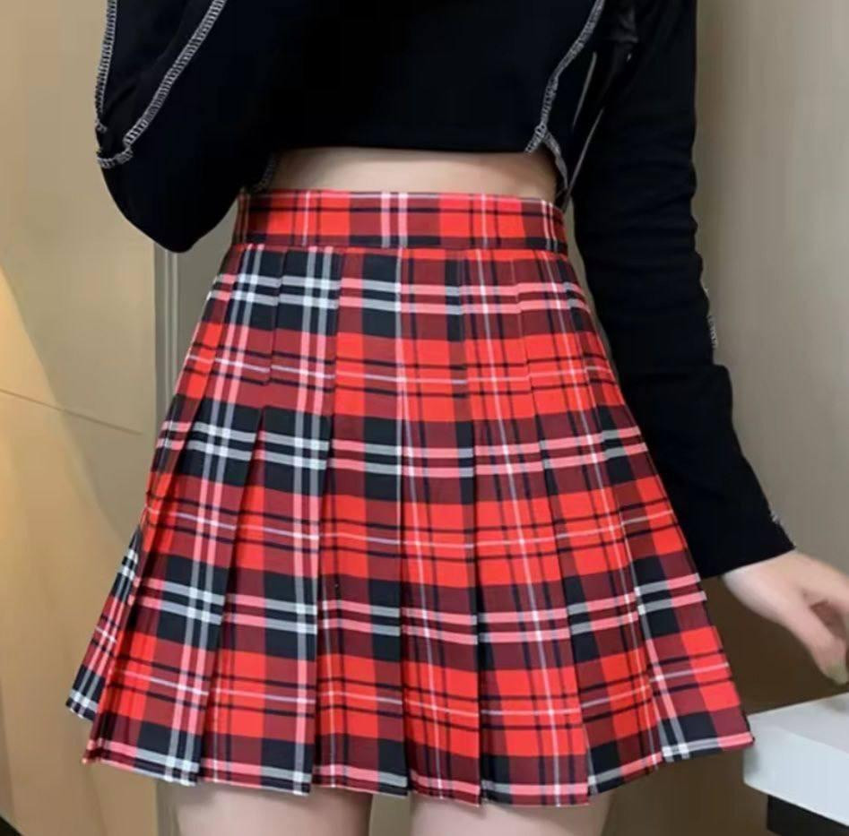 Женская трендовая мини юбка-теника в клетку тиар 42/44 Одесса - изображение 1