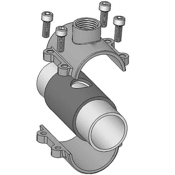 Врезка в трубу с внутренней резьбой DN25(33,3-34,2 мм) х 3/4″ OBD AGAflex Киев