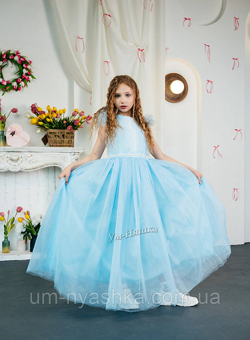 Блакитна сукня святкова на 5-7, 10-12 років Кривий Ріг - фото 14