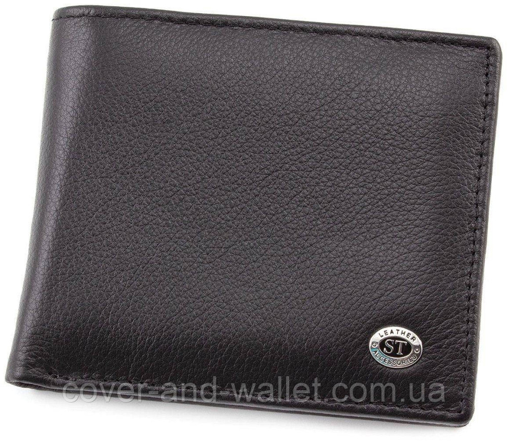 Чоловічий шкіряний гаманець на магнітах з затиском ST 3 Київ - фото 2