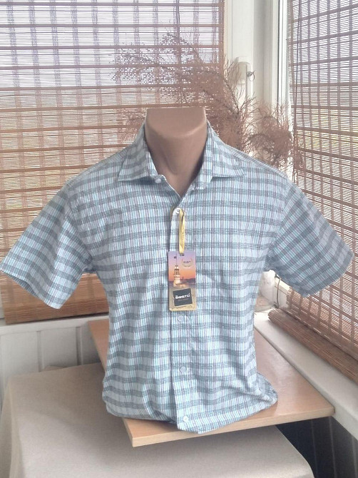 Турецкая мужская сорочка шведка. 44.46 р Киев - изображение 1