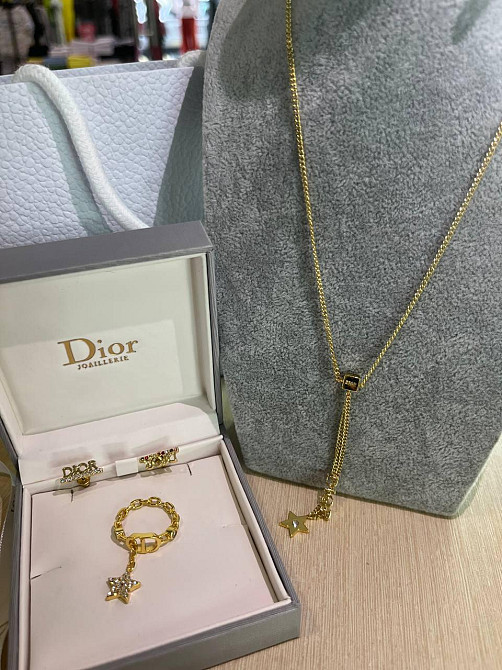 Діор набір сережки, каблучка та браслет/ Dior Одеса - фото 5