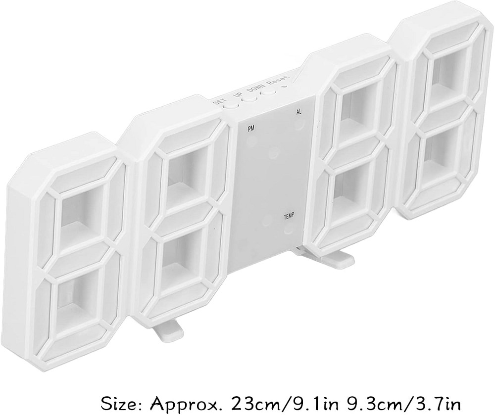 Настінний цифровий LED-годинник з будильником Луцк - изображение 3