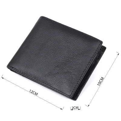 Кошелек Vintage Кожаный Черный (20475) Винница - изображение 3