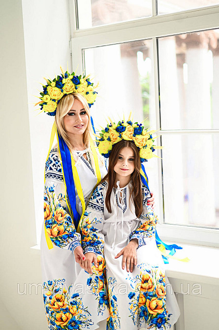 Жіноча сукня з узором Волошки на синьому Кривий Ріг - фото 5